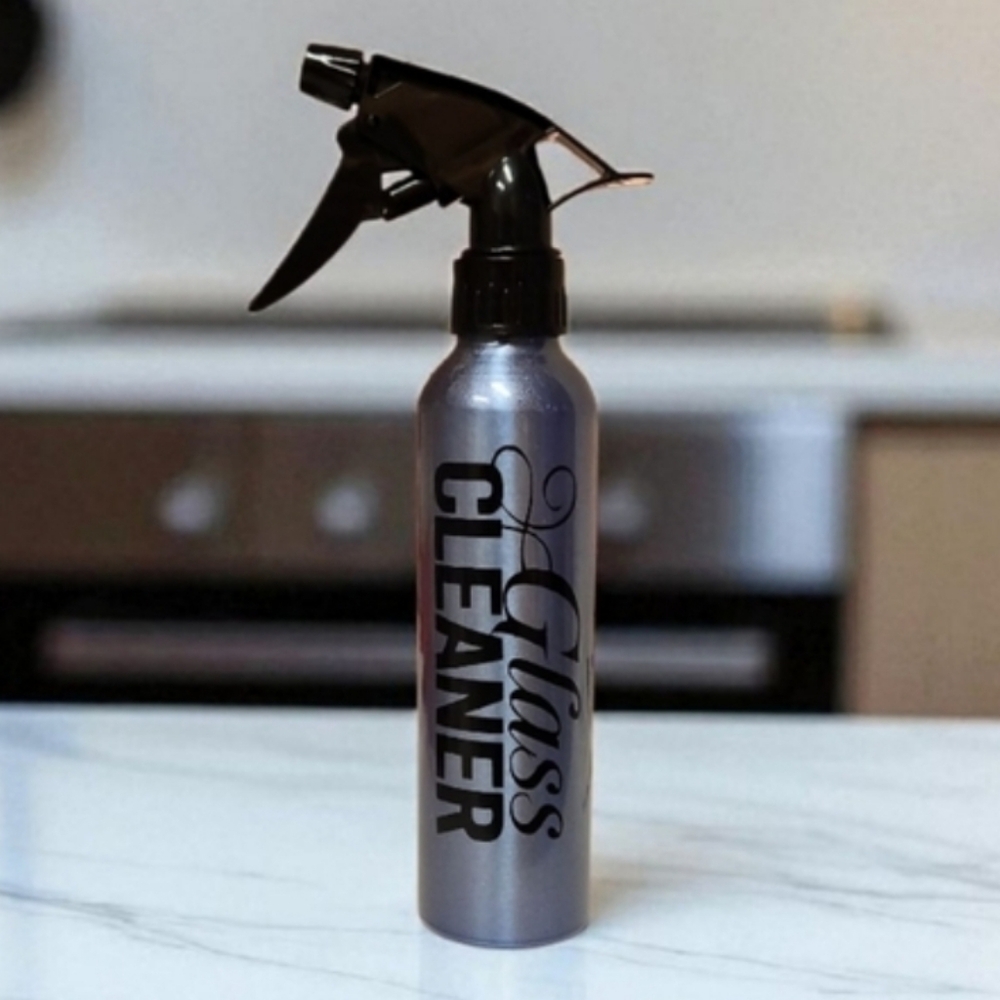Aluminum Metallic Blue Customizable Personalized Spray Bottle‎ Cleaning 10oz
